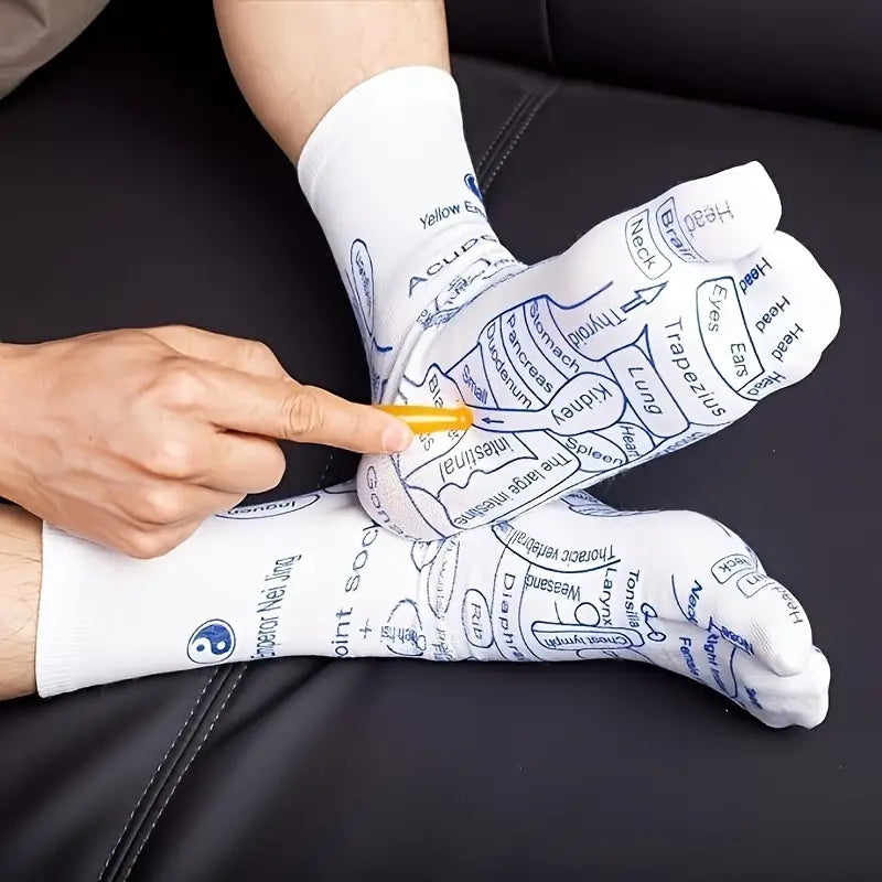 AcuSocks ™ Reflexology Chart Socks