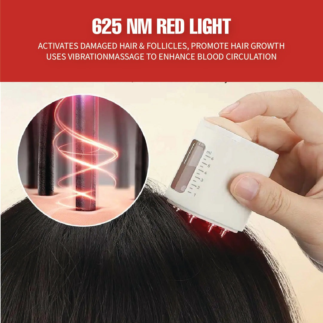Feelflex™- Red Light Therapy Electric Scalp Massager & Hair Oil Applicator