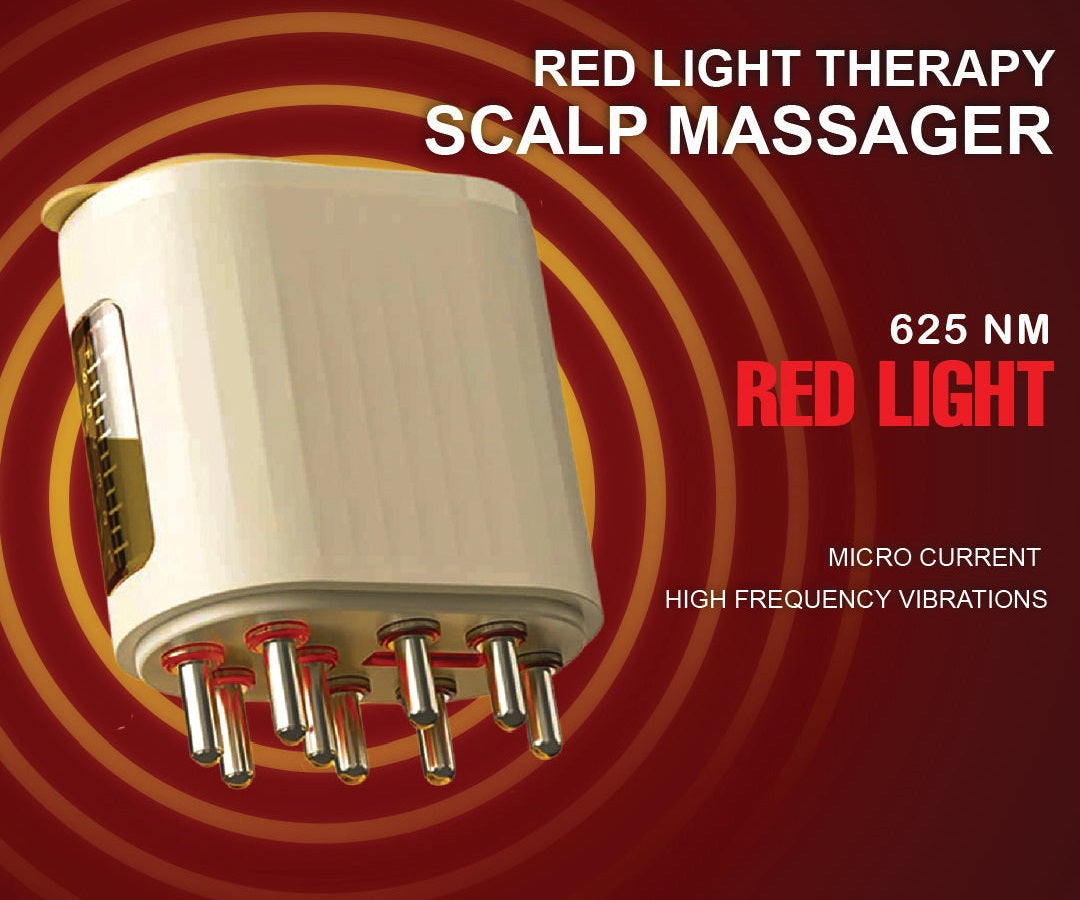 Feelflex™- Red Light Therapy Electric Scalp Massager & Hair Oil Applicator