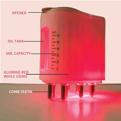 Feelflex™- Red Light Therapy Electric Scalp Massager & Hair Oil Applicator