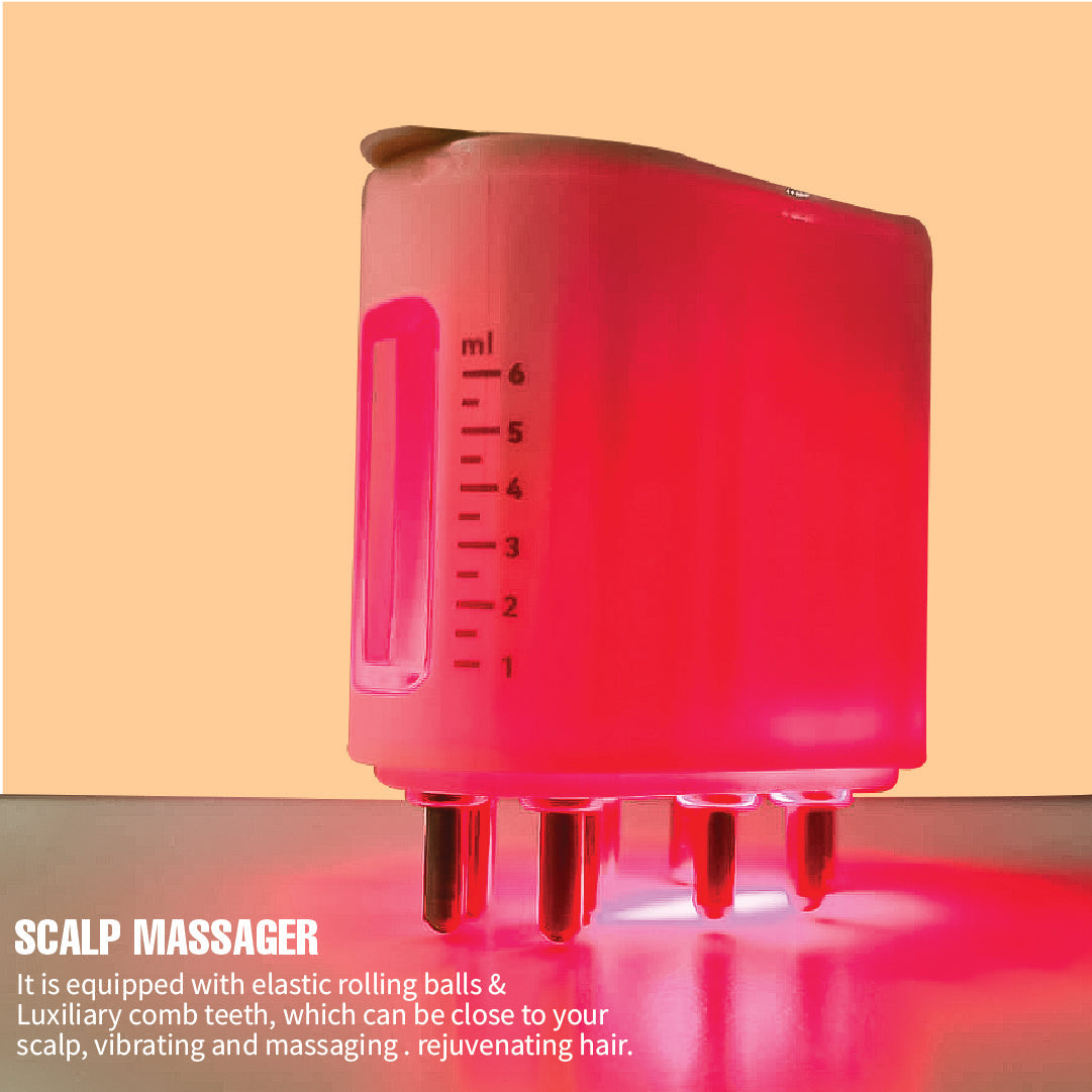 Feelflex™- Red Light Therapy Electric Scalp Massager & Hair Oil Applicator