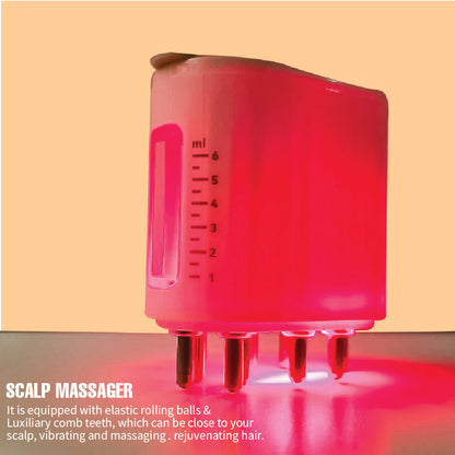 Feelflex™- Red Light Therapy Electric Scalp Massager & Hair Oil Applicator
