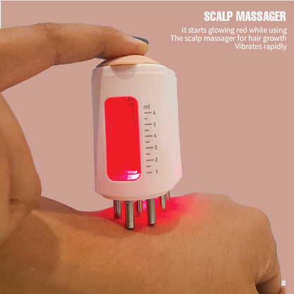 Feelflex™- Red Light Therapy Electric Scalp Massager & Hair Oil Applicator