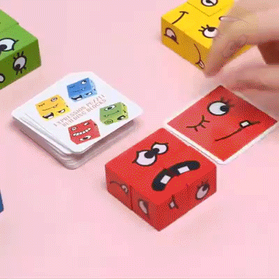 Face changing puzzle game