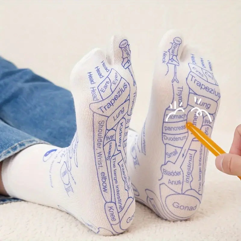 AcuSocks ™ Reflexology Chart Socks
