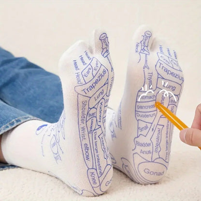 AcuSocks ™ Reflexology Chart Socks