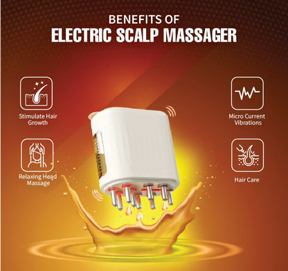 Feelflex™- Red Light Therapy Electric Scalp Massager & Hair Oil Applicator