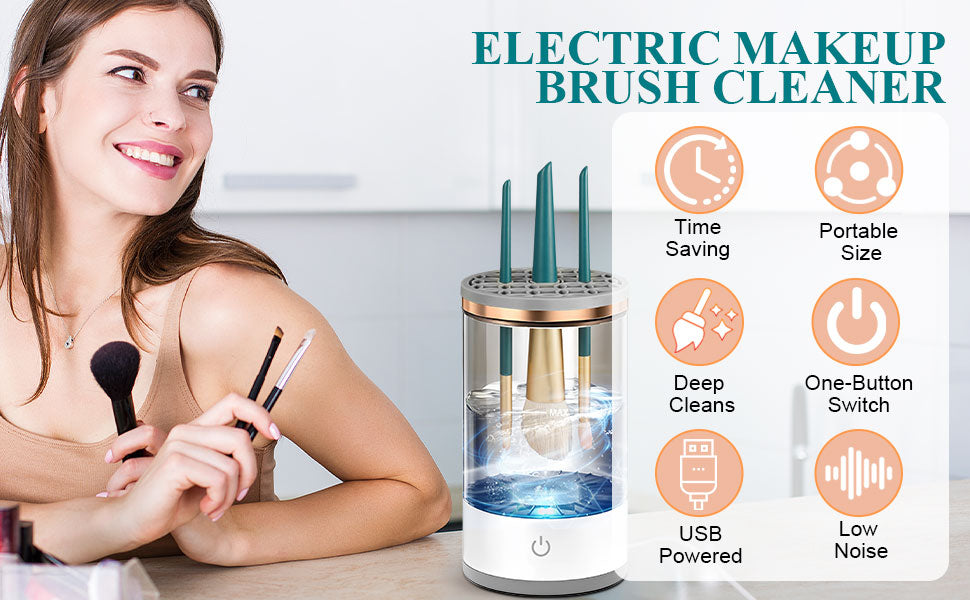 Sonic Spin pro™ Electric Makeup Brush Cleaner