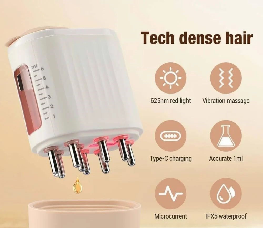 Feelflex™- Red Light Therapy Electric Scalp Massager & Hair Oil Applicator