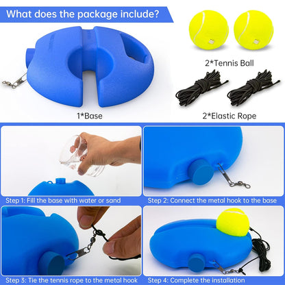 Feelflex™- Cricket / Tennis Trainer Rebound Ball Self-Practice - Multicolor