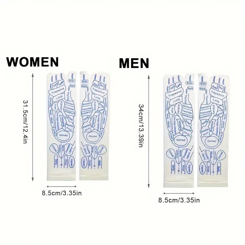 AcuSocks ™ Reflexology Chart Socks